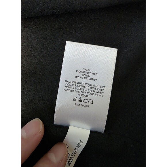 NEW EXPRESS $128 BLACK COLUMNIST OPEN FRONT BLAZER L Large Business Casual NWT - Picture 3 of 7